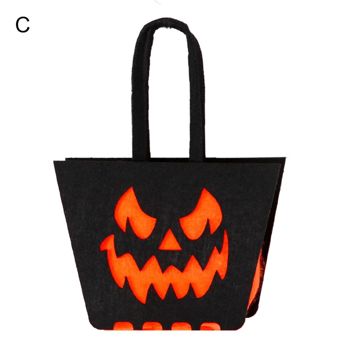 Ghostly Halloween Candy Bags Festive Non-woven Totes for Spooky