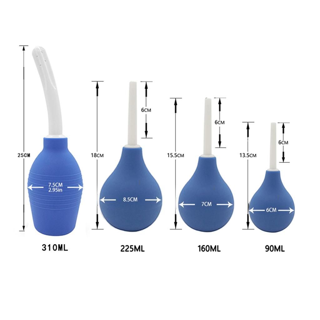 Soft 90ml 160ml 225ml 310ml  Douche Enema Bag Bulb 90ml Blue