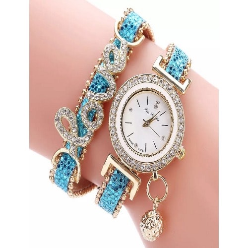 Love Bracelet Wristwatch - Mint