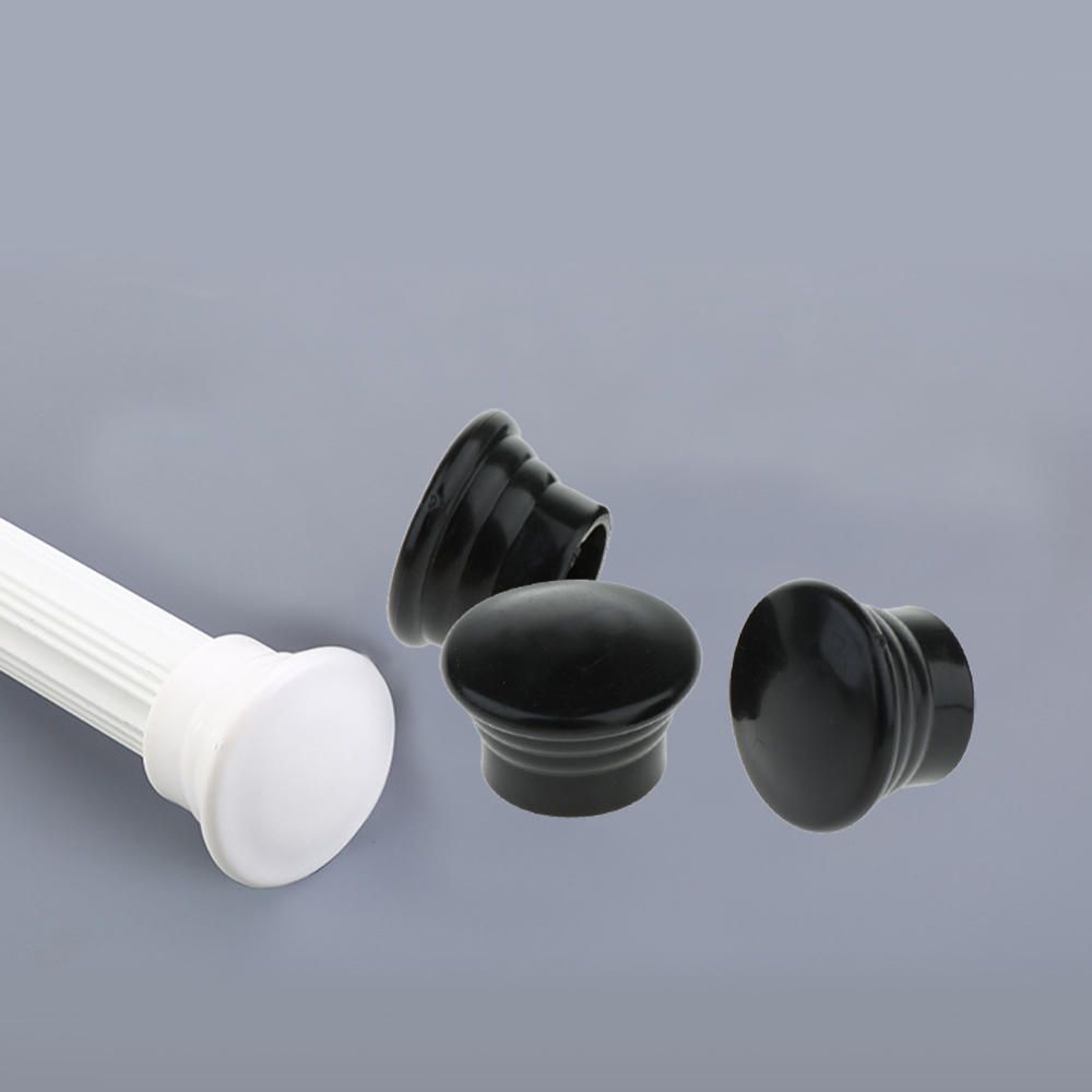 Draperies Finials  11inch Hole  Curtain Rod End Cap 2 Pack White