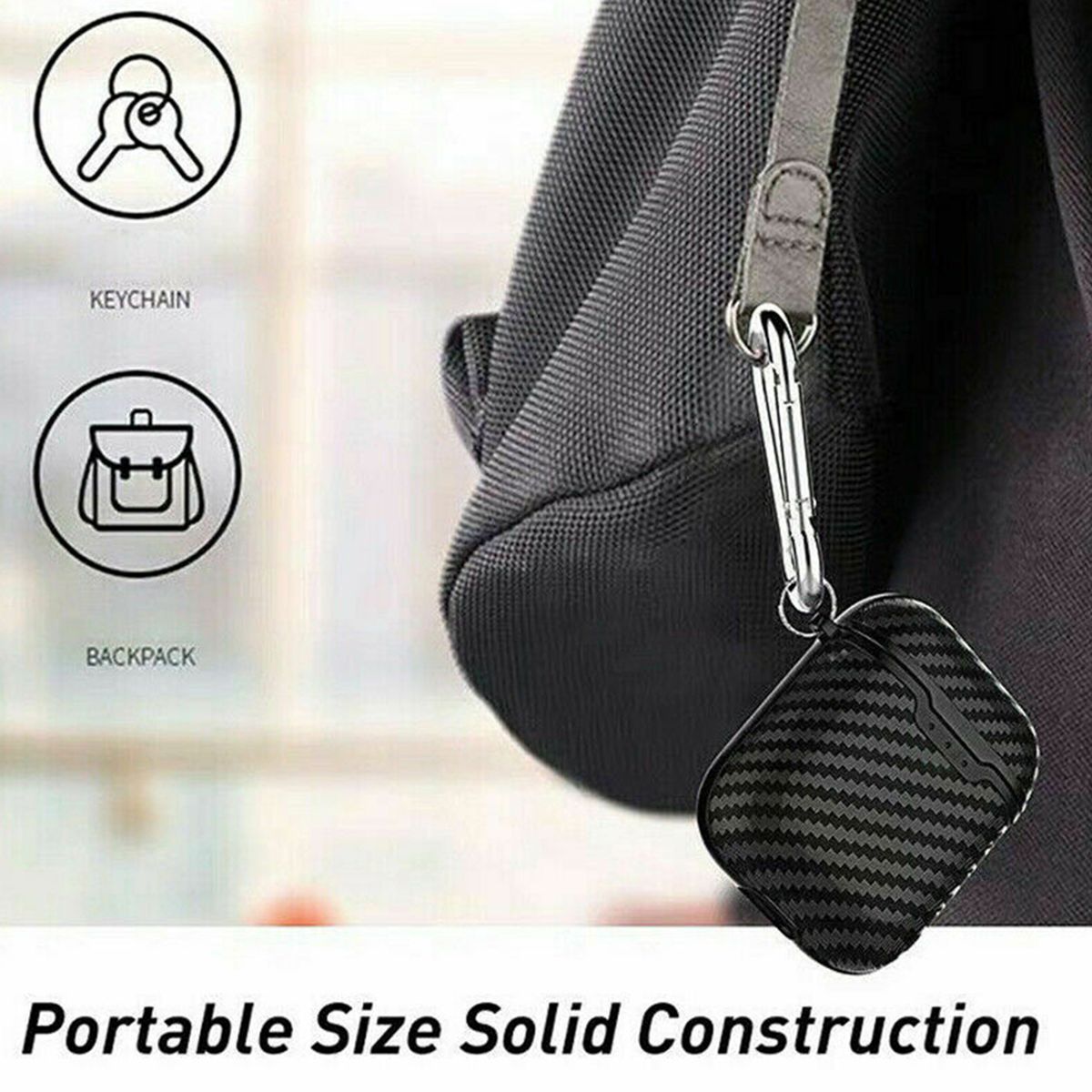 Carbon Fiber Protective Box Silicone Protective Cover