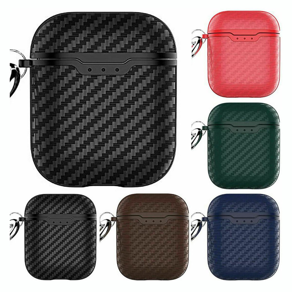 Carbon Fiber Protective Box Silicone Protective Cover