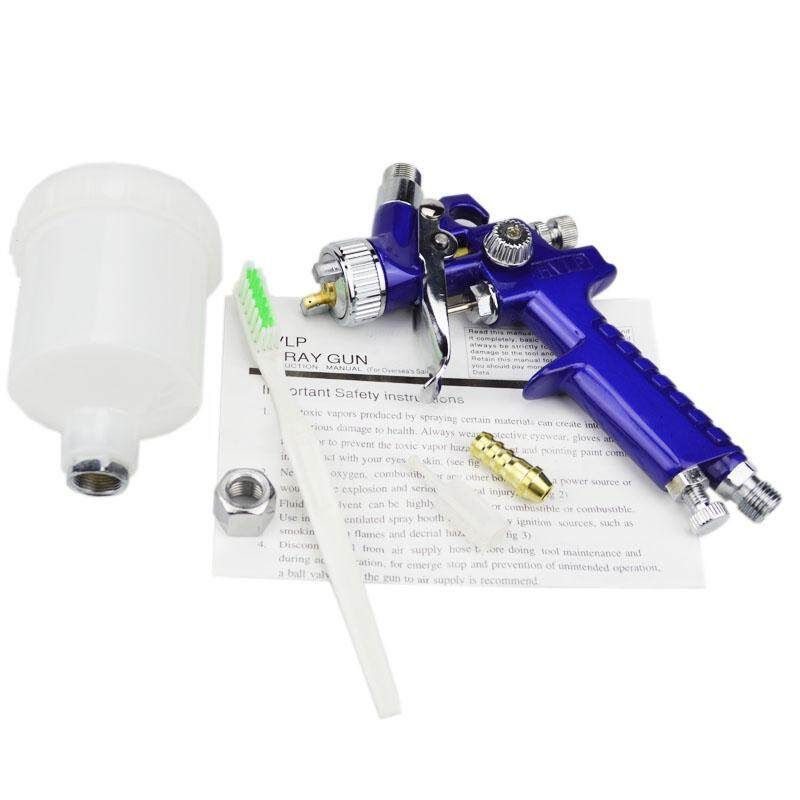 1.0mm HVLP Air Spray Paint Machine Kit Set Gravity Car Auto Feed Tool Nozzle 1.0mm