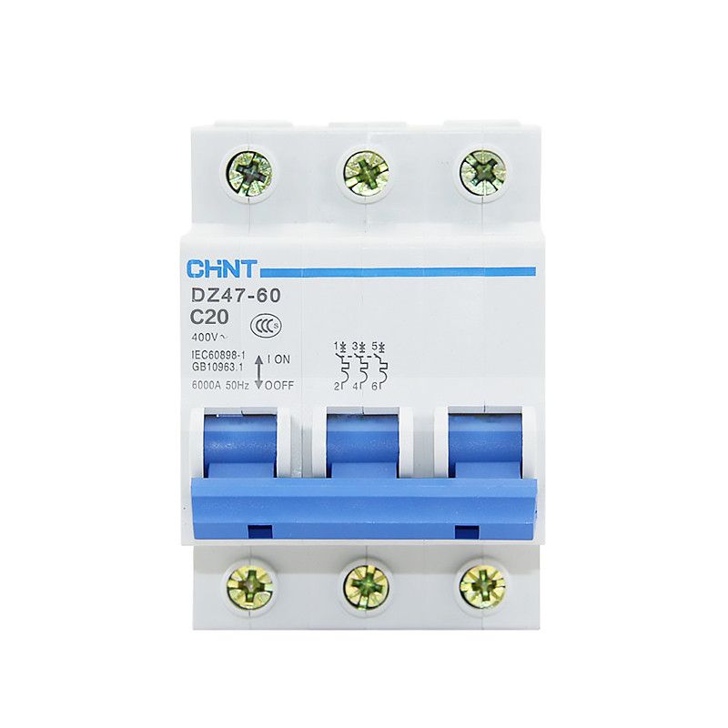 Poles Shipping 3 Mini Breaker CHNT Free Circuit DZ47-60 C45