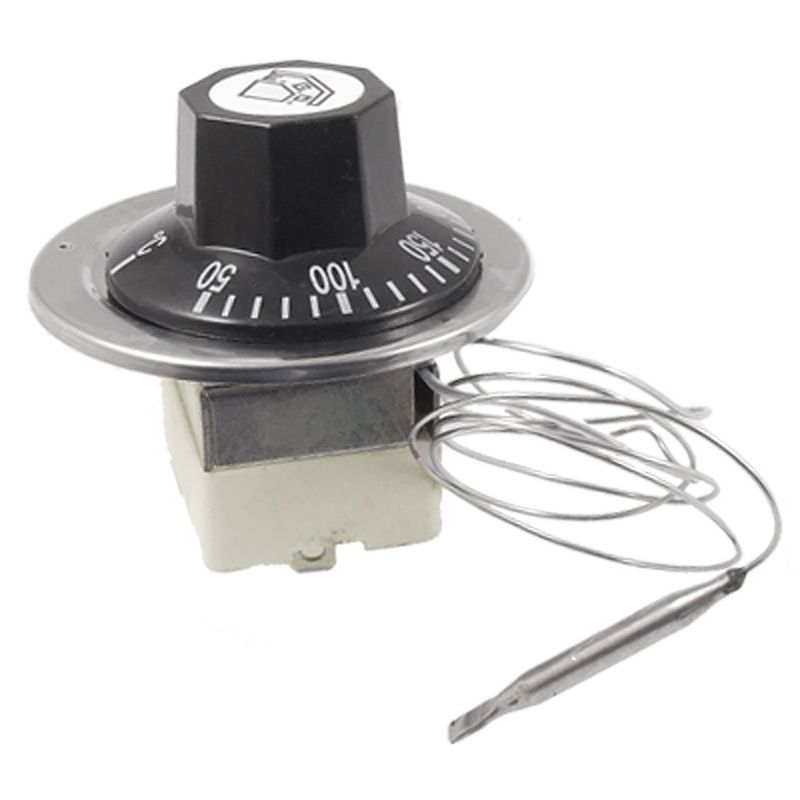 Hot AC 16A 250V 50 To 300 Celsius Degree 3 Pin NC Capillary Thermostat For Electric Oven