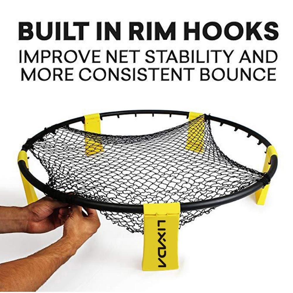 Mini Beach Volleyball Spike Game Balls Set Outdoor Team Sports Lawn Fitness Equipment Net With 3 Balls