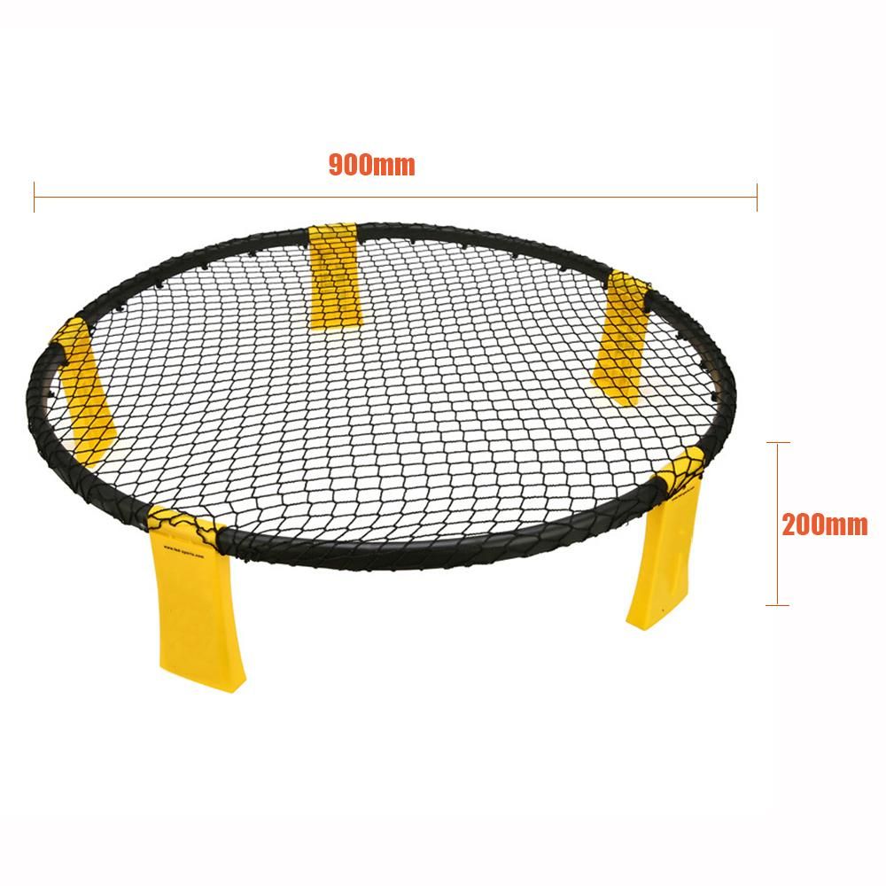 Mini Beach Volleyball Spike Game Balls Set Outdoor Team Sports Lawn Fitness Equipment Net With 3 Balls