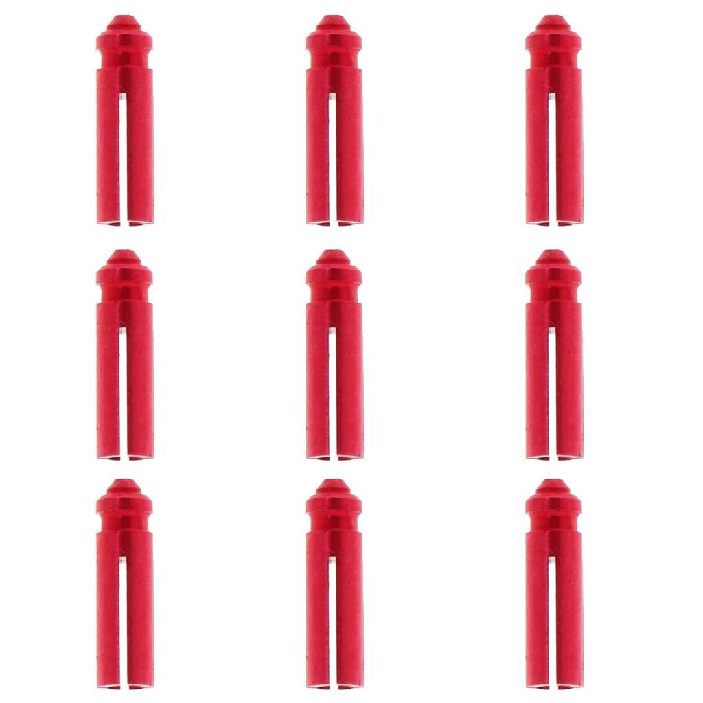 10x 9Pcs Lightweight Aluminum Flights Savers/Protectors For Steel Soft