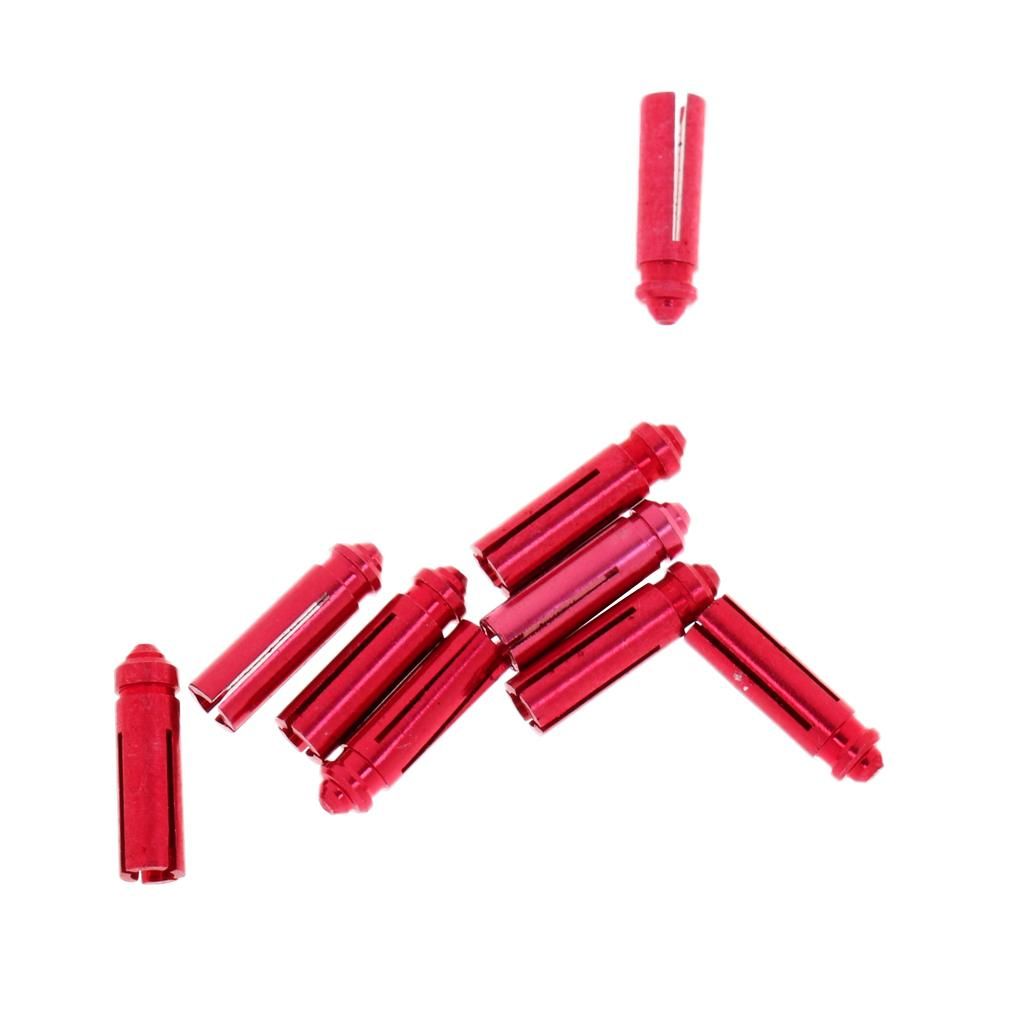 10x 9Pcs Lightweight Aluminum Flights Savers/Protectors For Steel Soft