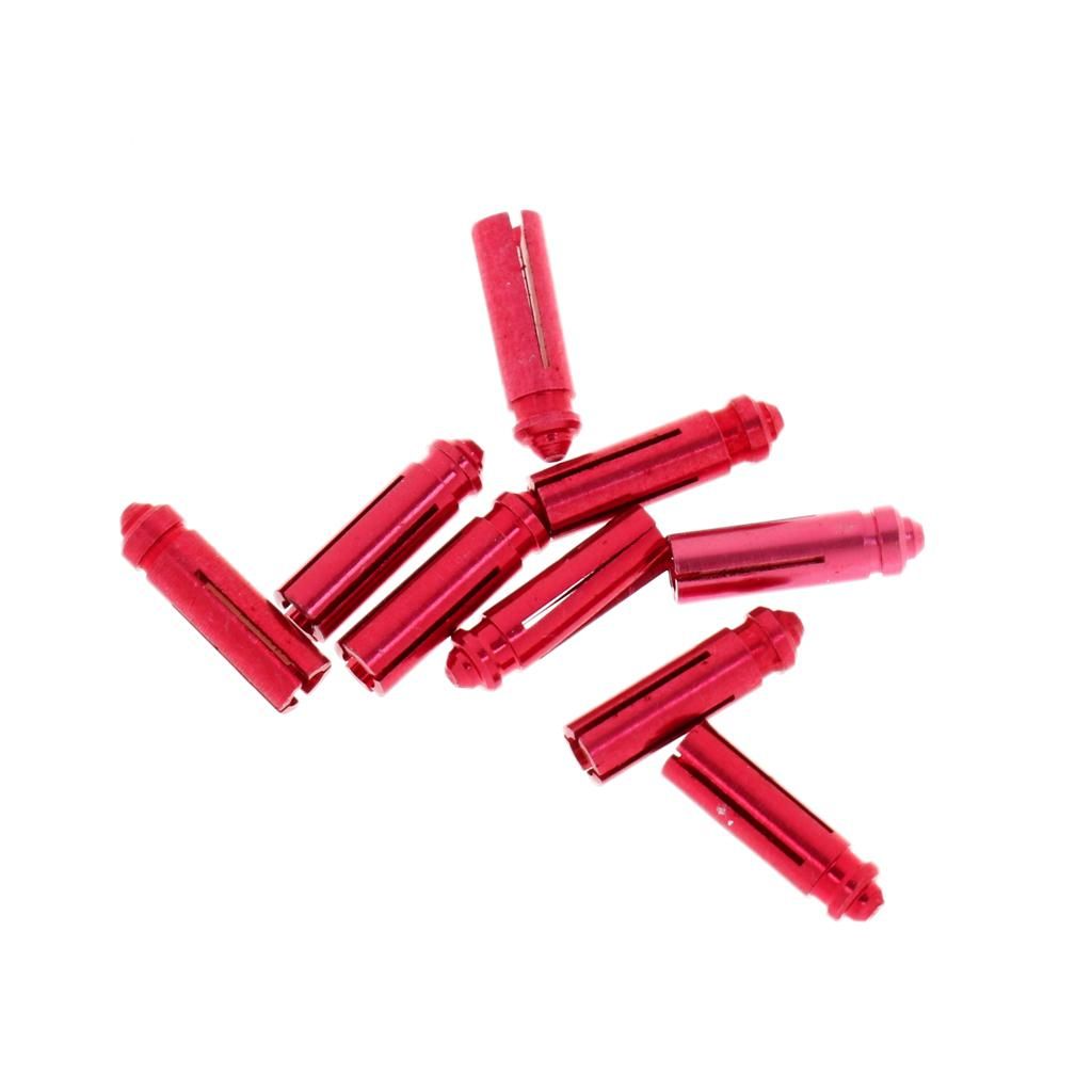 10x 9Pcs Lightweight Aluminum Flights Savers/Protectors For Steel Soft