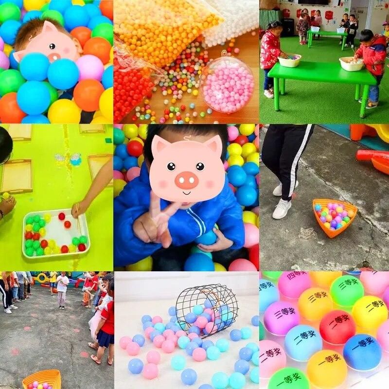 30pcs Colored Ping Pong Balls 40mm Entertainment Table Tennis Ball Mixed Colors for Lottery Game Outdoor Activity Supplies