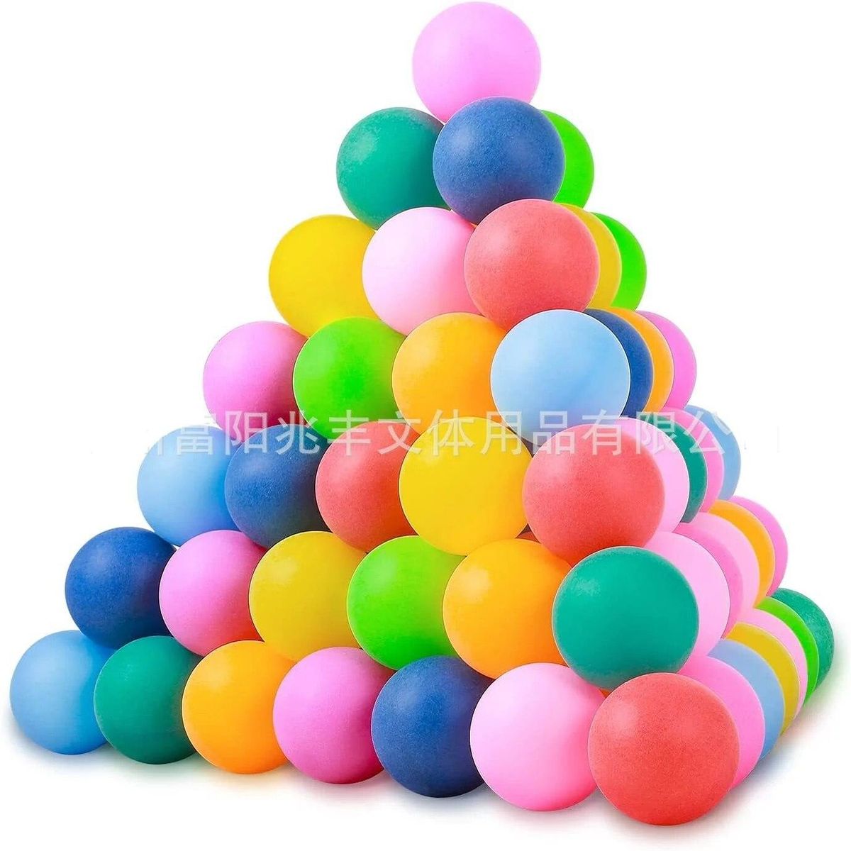 30pcs Colored Ping Pong Balls 40mm Entertainment Table Tennis Ball Mixed Colors for Lottery Game Outdoor Activity Supplies