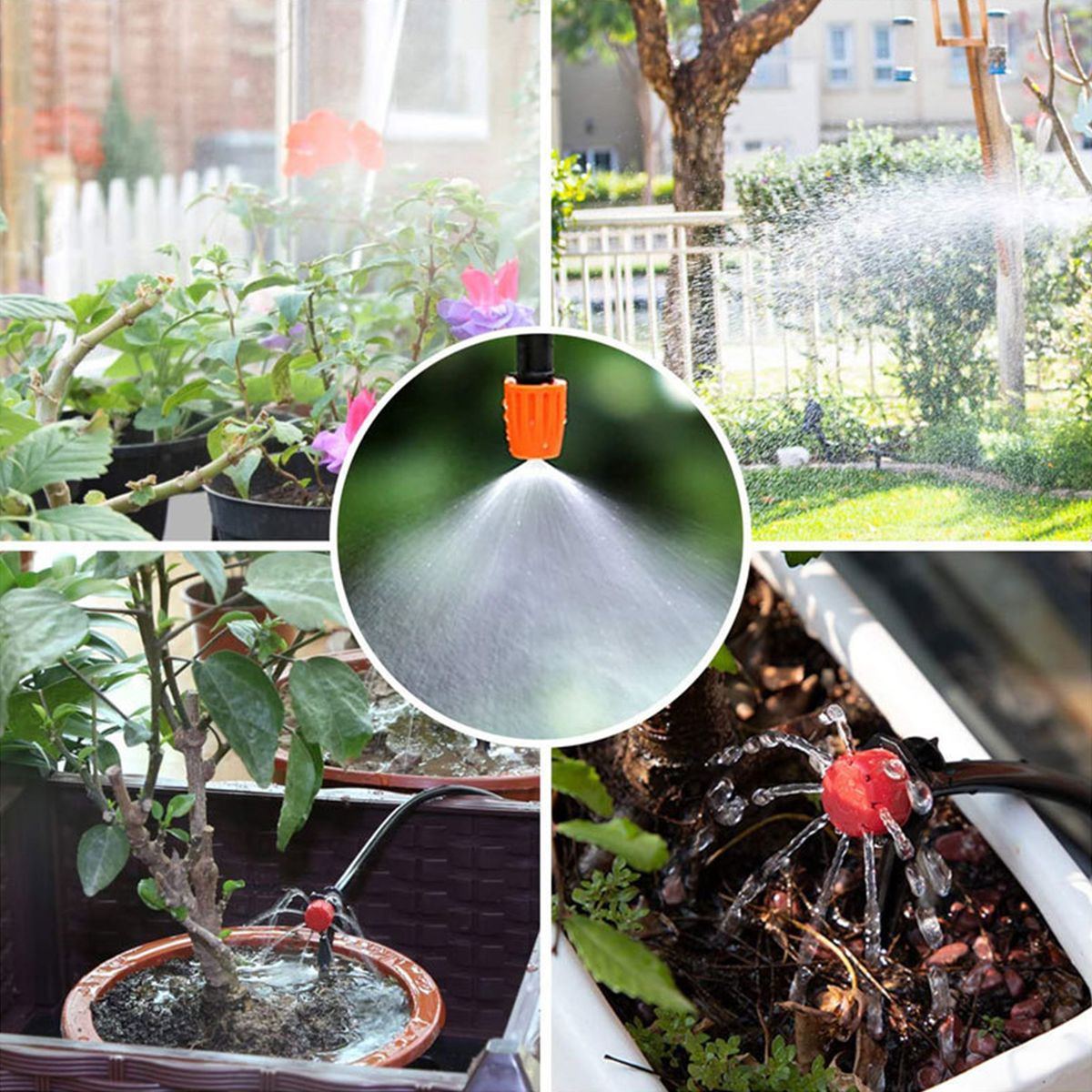 164FT DIY Drip & Misting Irrigation Kit With Hose