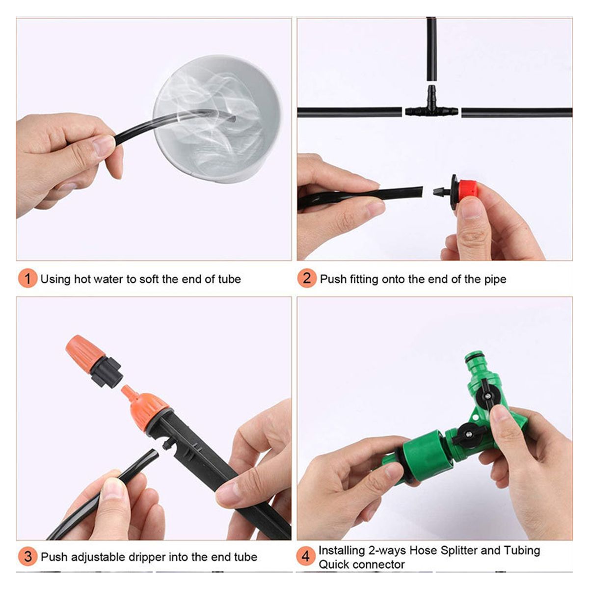 164FT DIY Drip & Misting Irrigation Kit With Hose