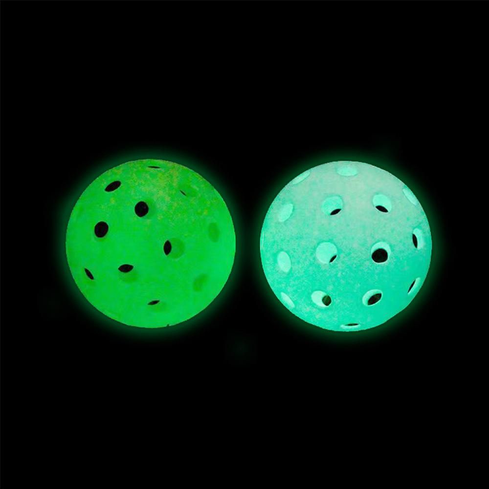 5 Pack Pickleballs Indoor Outdoor 74mm Luminous Pickle Balls
