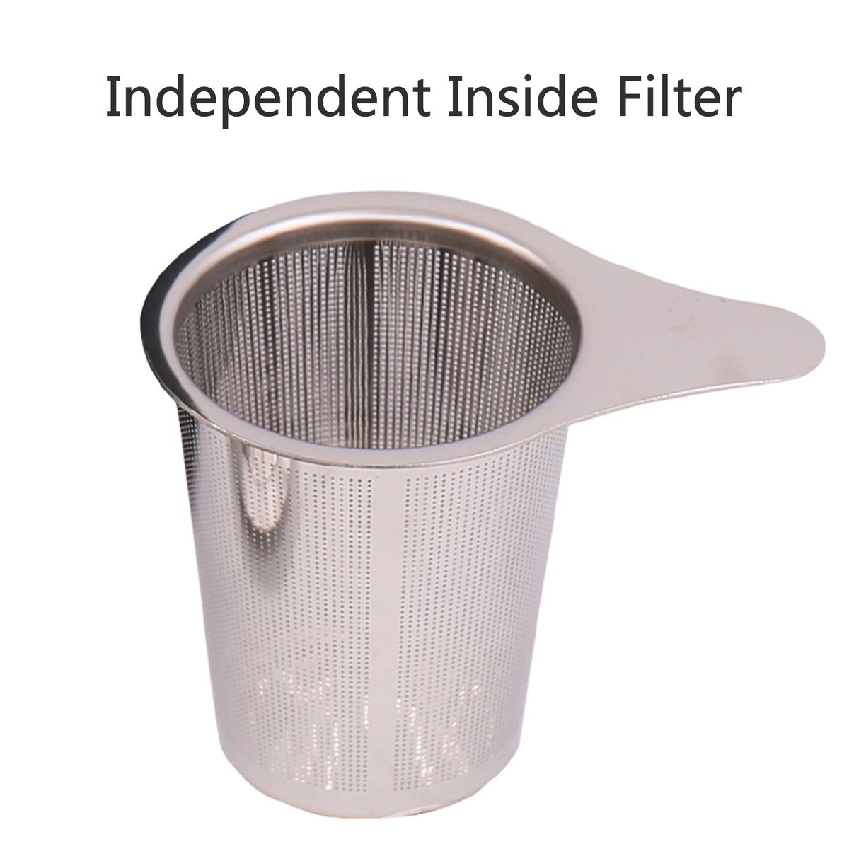 Stainless Steel Tea Set Teapot Teacups Outdoor Portable