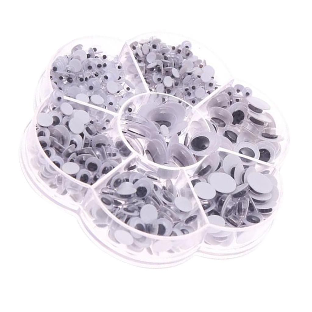 710x Mixed Size Self Adhesive Wiggle Googly Eyes For