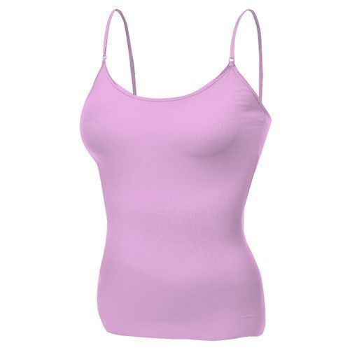 2 In 1 Camisole / Tank Top - Black, Lilac