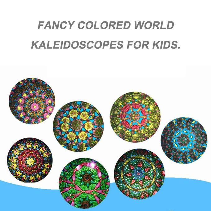DM Magic Plastic Kaleidoscope Kids Children Educational Toy Fancy Colored World-random