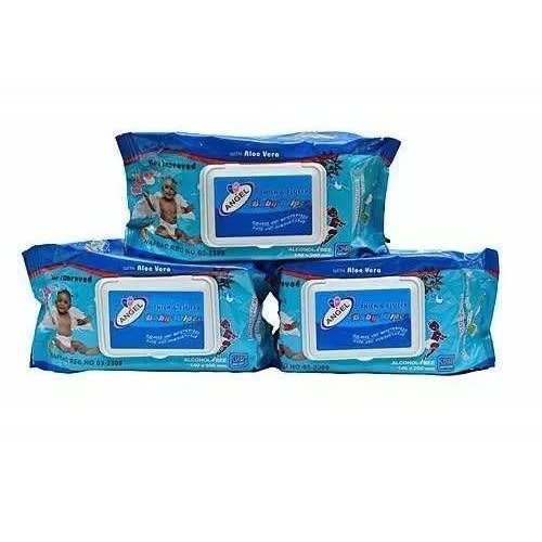 Angel Baby Wipes - 125pcs X 3