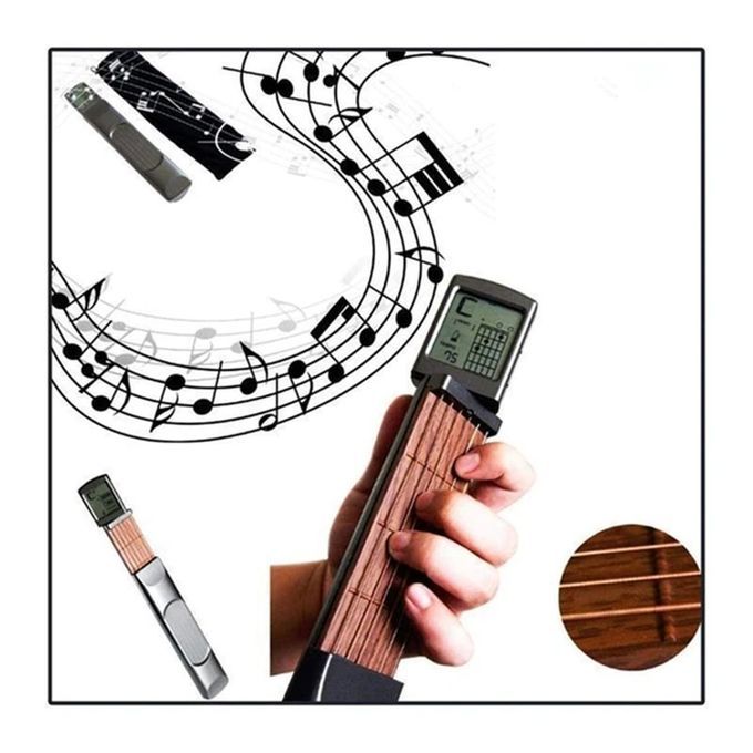 Po Ket Guitar  Hord Trainer Six Grade With S Reen Display Beat  Limbing Latti E Guitar A  Essories Pra Ti Al Po Ket Guitar-black