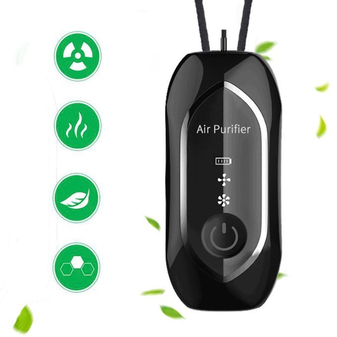 Personal Air  Necklace Wearable Portable USB Lonic Black