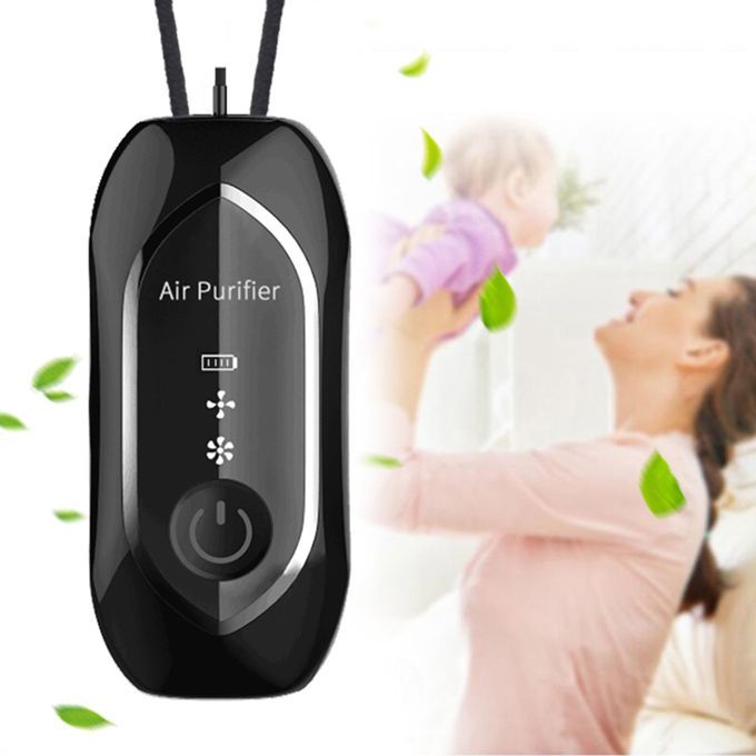 Personal Air  Necklace Wearable Portable USB Lonic Black