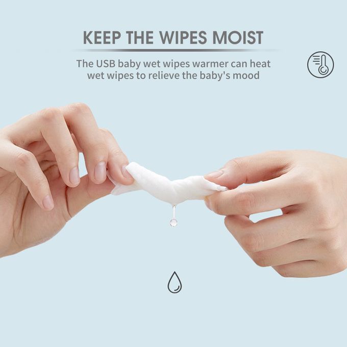 USB Baby Wet Wipe Warmer 3 Temperature Modes Diaper Wipe