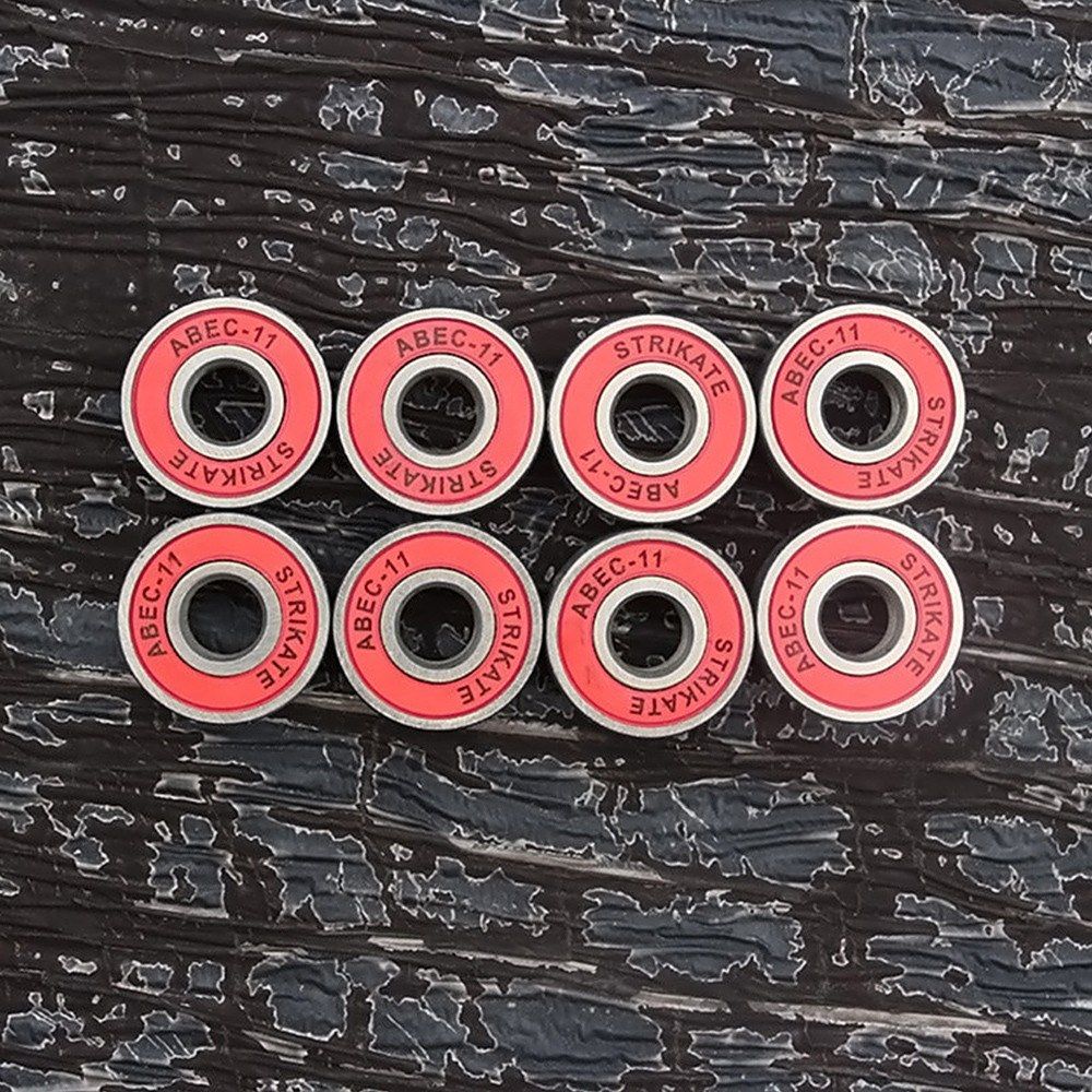 8 Pack Skateboard Bearings High Speed Low Noise Longboard