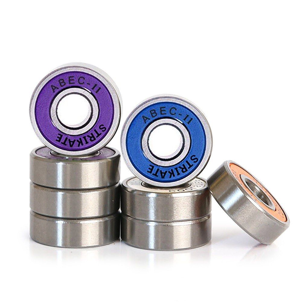 8 Pack Skateboard Bearings High Speed Low Noise Longboard