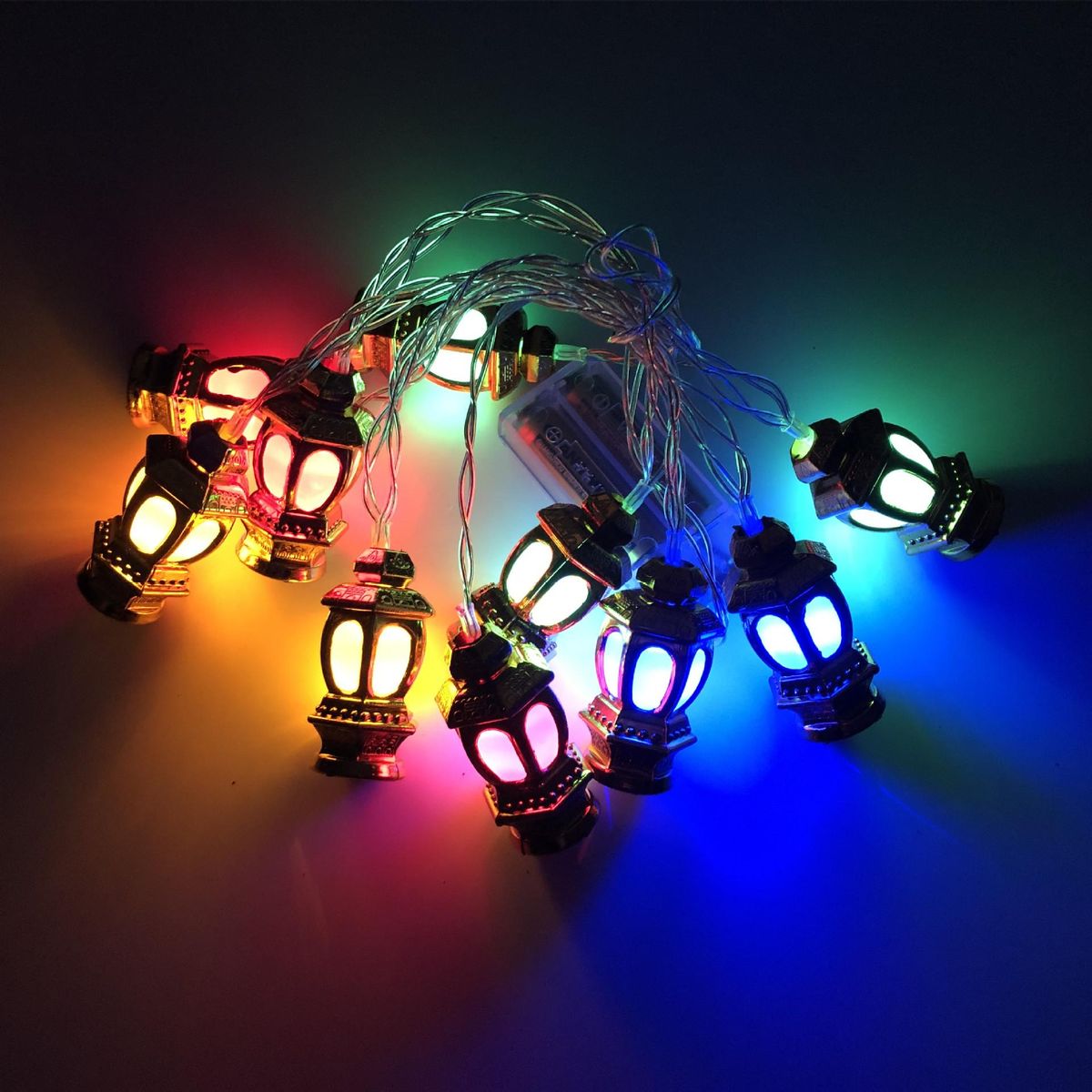 10 LED Ramadan Decorative String Lights for Ramadan Mubarak, Kareem, Eid