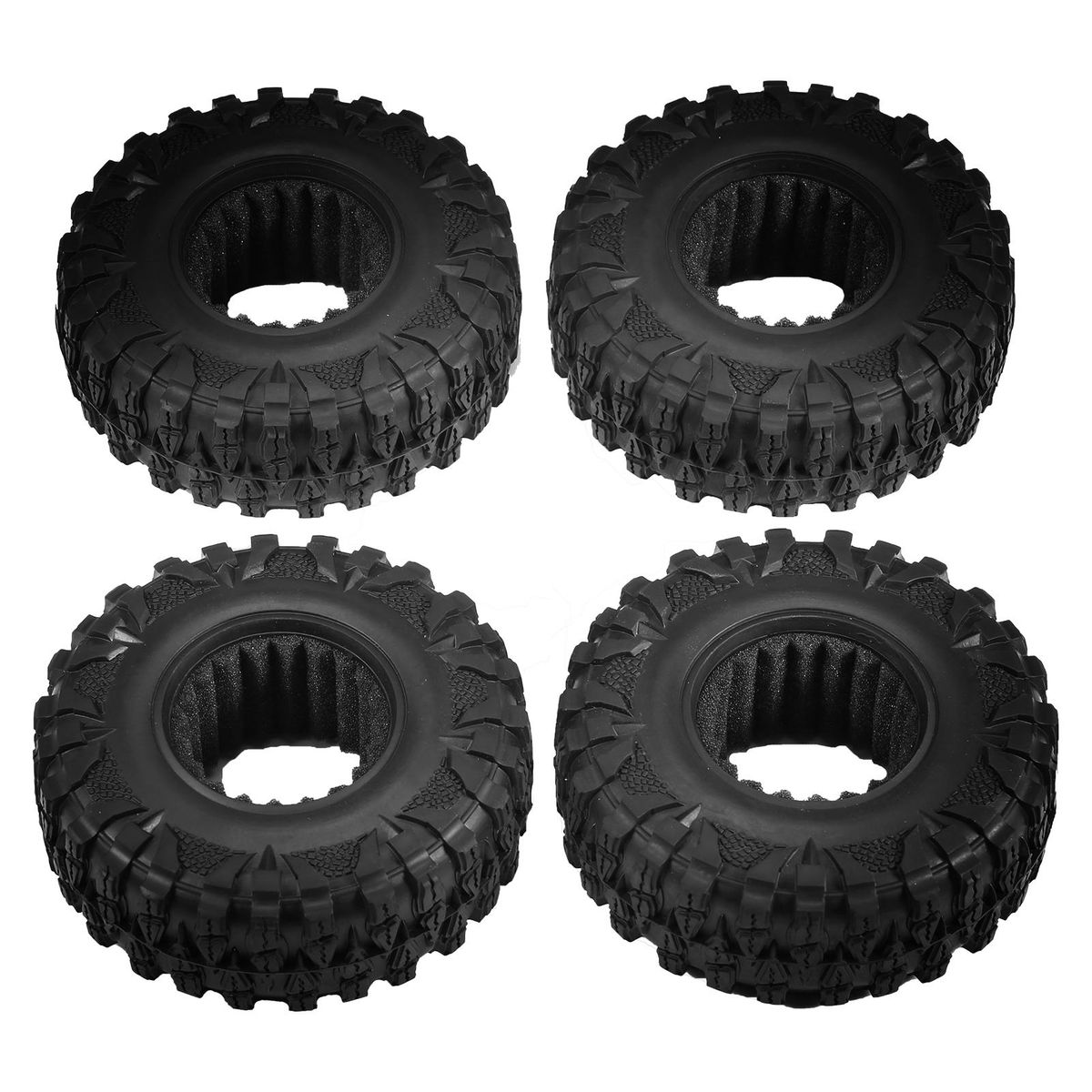4PCS Crawler RC Tires RC Crawler Rubber Tires Compatible with Traxxas Hsp Redcat Rc4wd  Axial scx10 D90 Hpi RC Car
