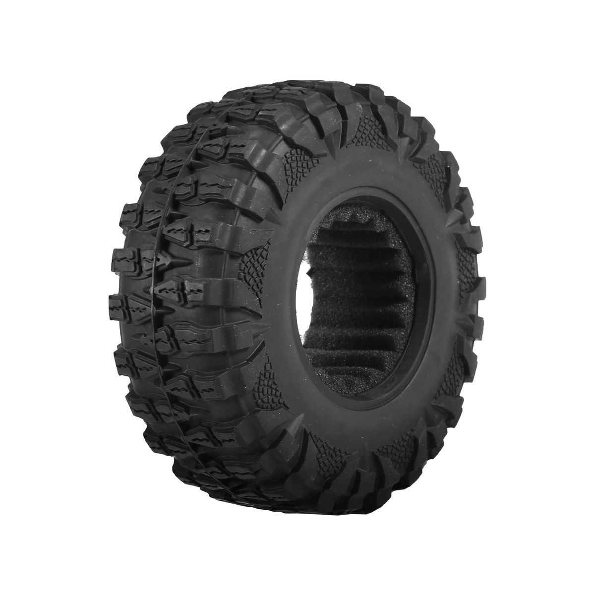 4PCS Crawler RC Tires RC Crawler Rubber Tires Compatible with Traxxas Hsp Redcat Rc4wd  Axial scx10 D90 Hpi RC Car
