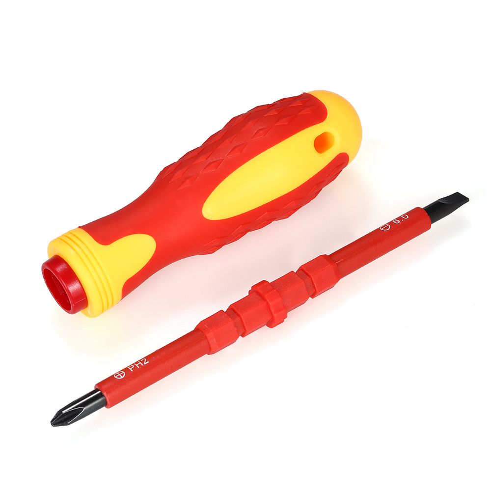 5pcs 500V Insulated Screwdrivers Set With Magnetic Slotted