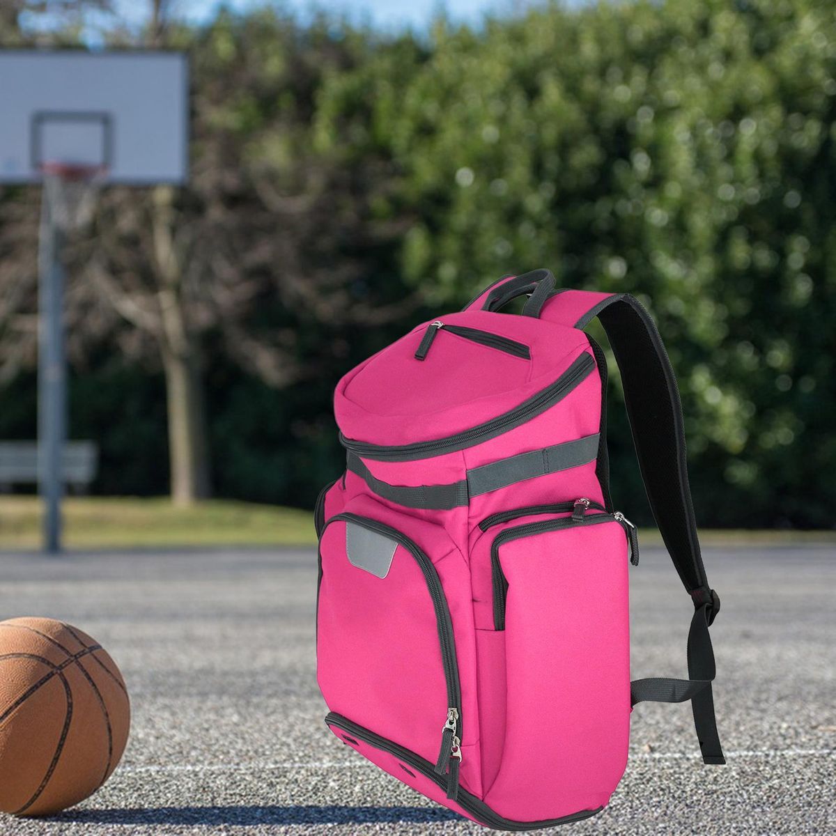 Basketball Backpack Bag  Antirip Fabrics  Red