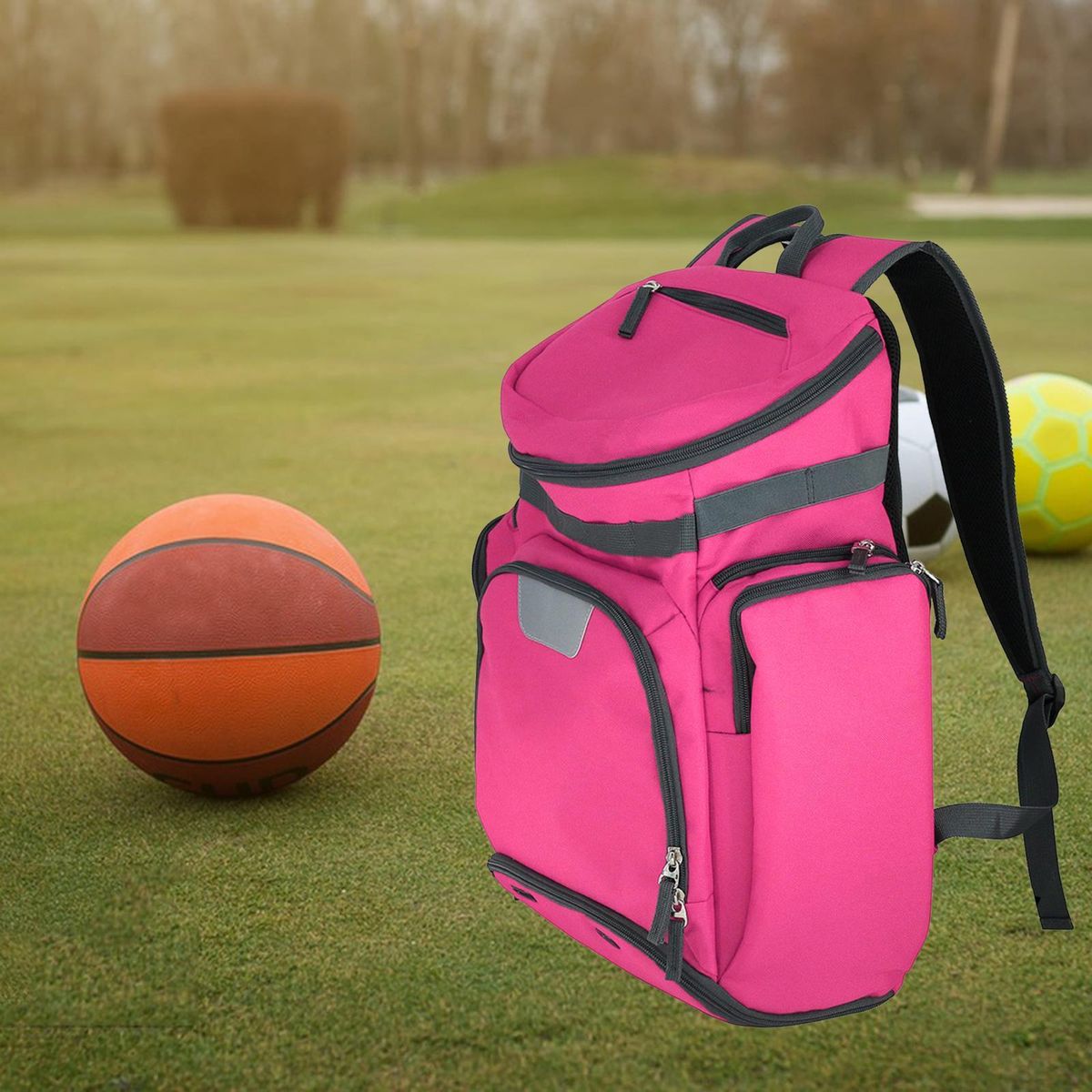 Basketball Backpack Bag  Antirip Fabrics  Red