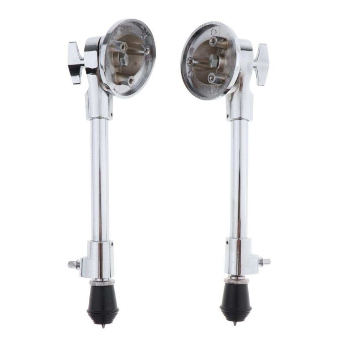 2Pcs Drum Aluminum Legs Skid-proof Anti-Rust Bass Drum Round Head