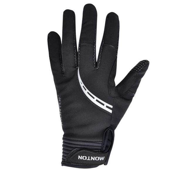 Full Finger Non-slip Bicycle Motorcycle Racing For Monton Black