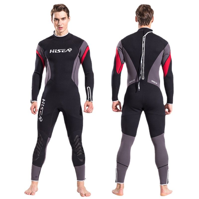 2.5mm Men Full Body Neoprene Wetsuit Super Elasticity Color Stitching Surf Diving Equipment