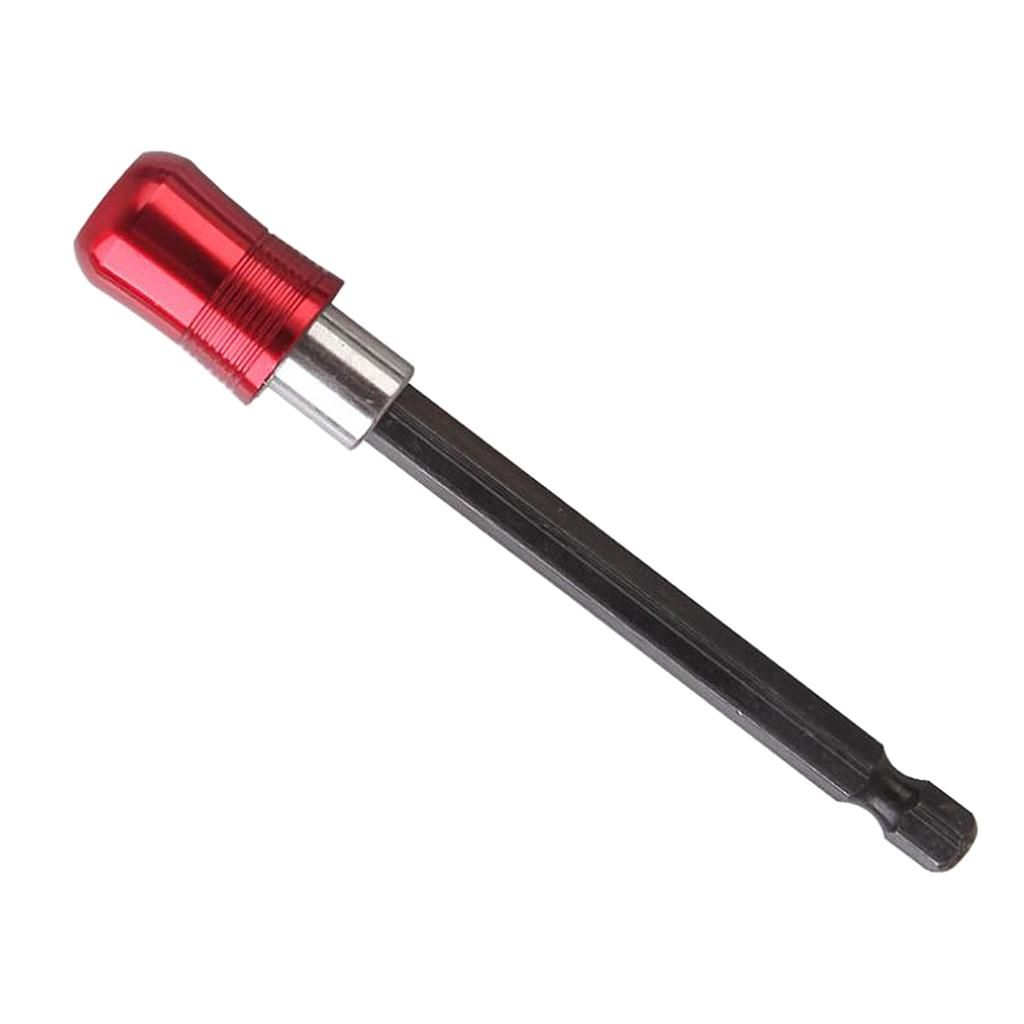 1/4inch  Shank Bit Holder Extension Chuck Adapter Screws 100mm Red