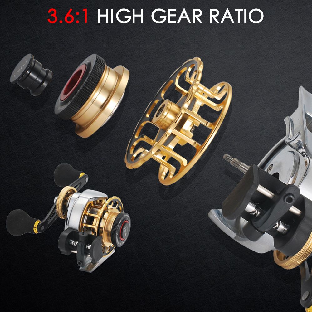 Automatic Wire Spread 10+1 BB Fly Fishing Reel Aluminum
