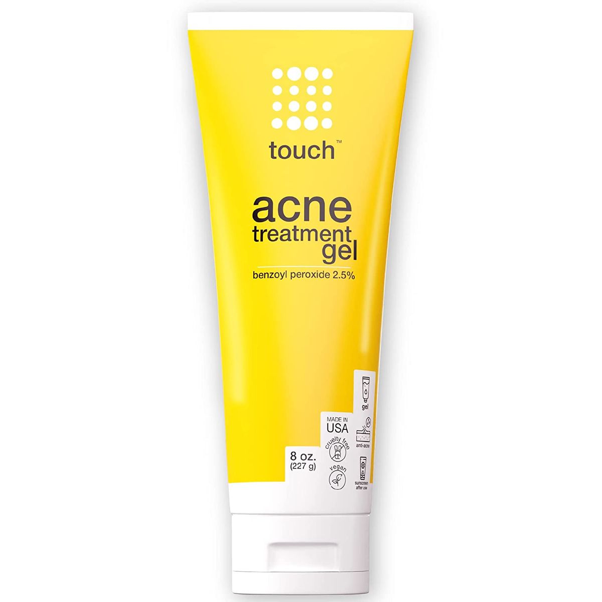 Benzoyl Peroxide 2.5% Acne Treatment Gel Cream - Pimples And Cystic Acne Spot Treatment- 227g