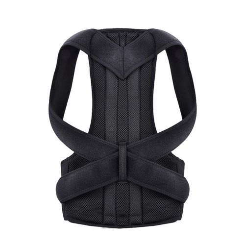 Unisex Adjustable Corrector M Back Shoulder Lumbar Brace Bel