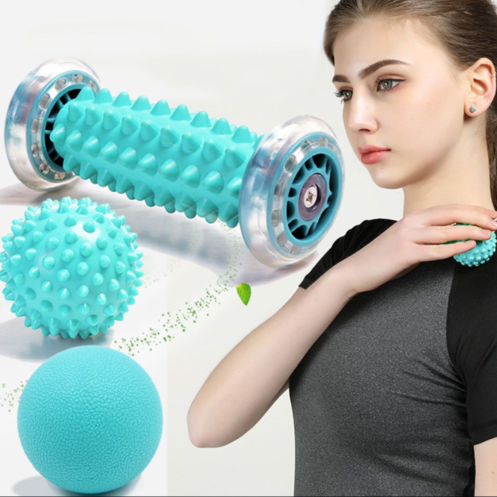Foot Massage 3PCS Suit Muscle Idler Wheel   Ball Cover