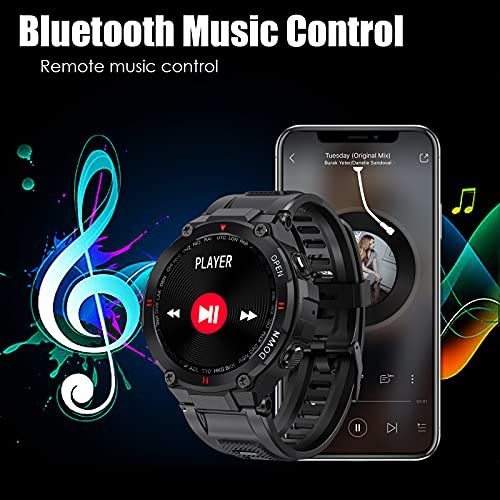 Military Smart Watch For Men Outdoor Waterproof Tactical Sma