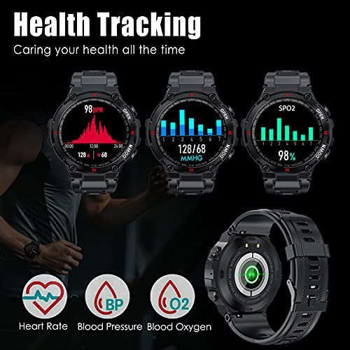 Military Smart Watch For Men Outdoor Waterproof Tactical Sma