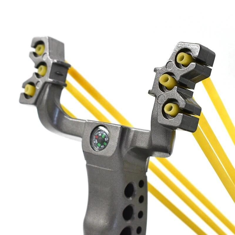 New Folding Wrist Slingshot Shooting Toy Slingshot Belt Rubber Belt Traditional Hunting Slingshot High-power Sports Catapult