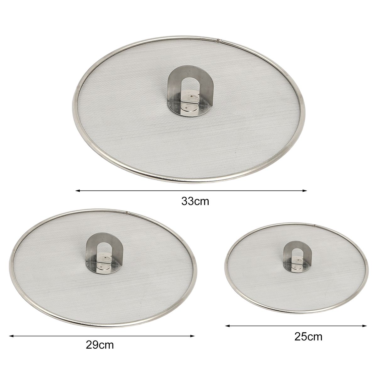 Foldable Handle Oil Splatter Screen Anti-slip Stainless-