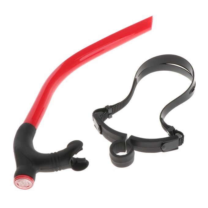 Wet Snorkel Swimmer Diving Front Comfortable Mouthpiece Pool Open Red