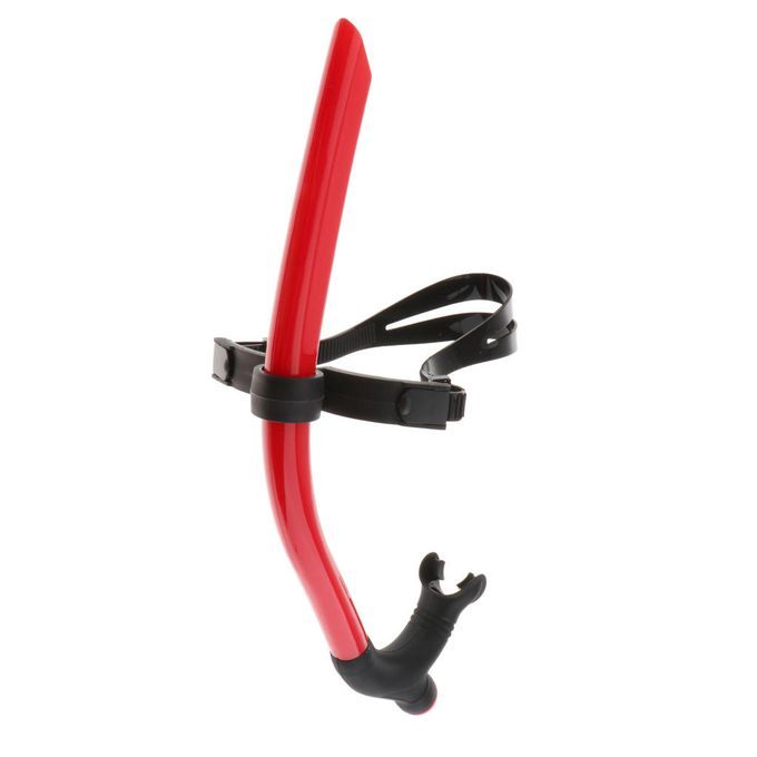 Wet Snorkel Swimmer Diving Front Comfortable Mouthpiece Pool Open Red